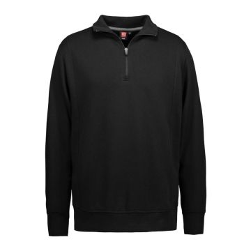 ID Sweatshirt halvzip 0603 svart